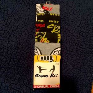 NEW! 6 Pack COBRA KAI crew socks